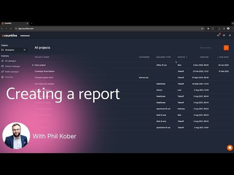 Creating a report