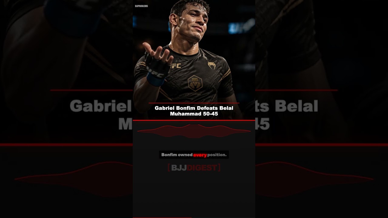 Gabriel Bonfim Defeats Belal Muhammad 50-45 #Shorts