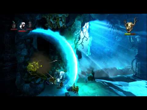 Trine 2 Hardcore walkthrough, PS4, Level 12 - Der Eiswaechter - Icewarden Keep - solo, Part2