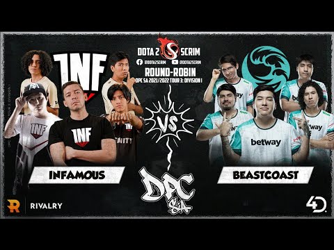 Infamous vs beastcoast - DPC SA 2021/22 Tour 3: Division I - Round-Robin - Game Highlights - BO3