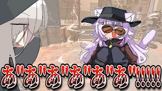 【手描き】脱いでたら撃たれたおかゆ【/猫又おかゆ/常闇トワ/獅白ぼたん/ホロライブ/切り抜き/切り抜き漫画/ホロライブ切り抜き】