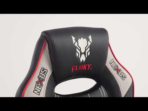 Миниатюра изображения товара Кресло геймерское Floky Nexus (черный/серый V2)