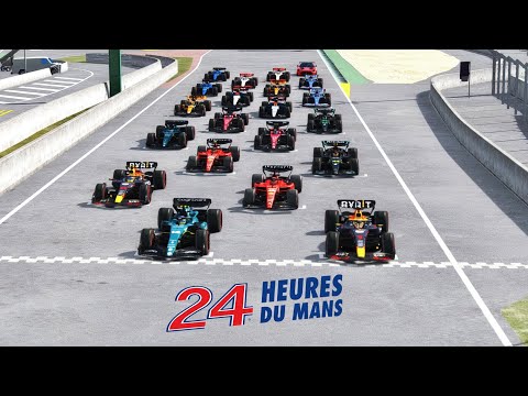 F1 2023 CARS battle at Le Mans 24h Circuit