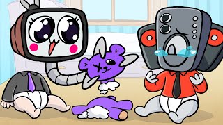 TV MAN but EVERYONE ARE KIDS! // Poppy Playtime Chapter 3 Animation