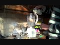 Blender Liquidiser Making Vanilla Milkshake