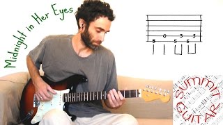 The Black Keys - Midnight in Her Eyes - Guitar lesson / tutorial / cover with tablature