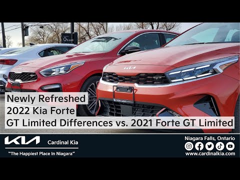 Refreshed 2022 Kia Forte | GT Limited Differences vs. 2021 Forte GT Limited