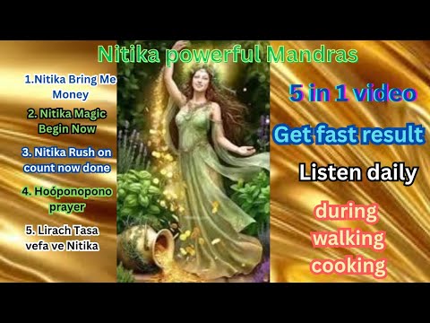 Nitika powerful மந்திரம்/5 chanting in 1 video/செல்வத்தின் தேவதையின் powerful switch word/mandras.