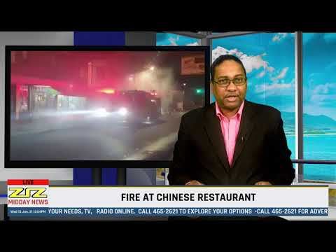 Fire at Chinese Restaurant  | ZIZ Midday News - January 13, 2021