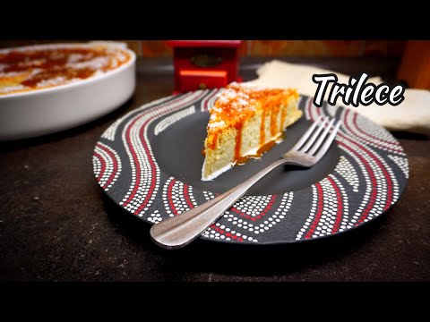 TRILECE with COCONUT | Albanian milk cake with caramel recipe #trilece