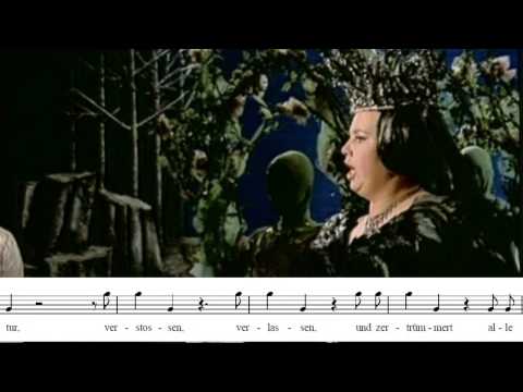 Cristina Deutekom: "Der hölle rache". Die Zauberflöte. La flauta mágica. W. A. Mozart
