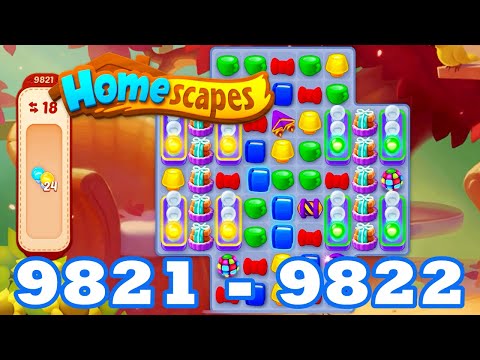 Homescapes Level 9821 - 9822 HD 3 - match puzzle game | Gameplay Walkthrough | android | GameGo Game