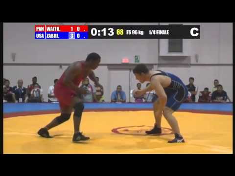 USA vs Pan 96 KG wrestling