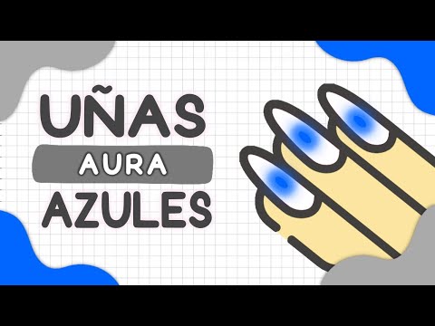 PROBANDO TRUCO PARA HACER UÑAS AURA 💙💅🏼 AZUL FÁCILES · MANICURA EN UÑAS CORTAS