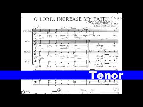 O Lord, Increase My Faith TENOR