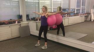 Stability ball squats