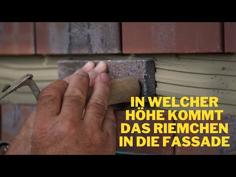 Riemchen selber verlegen - heute: in welcher Höhe kommt das Riemchen in die Fassade (Teil 2)