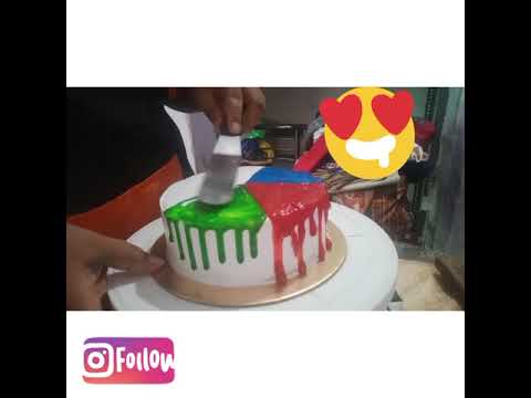 Rainbow Cake❤..Dripping Is LOVE❤