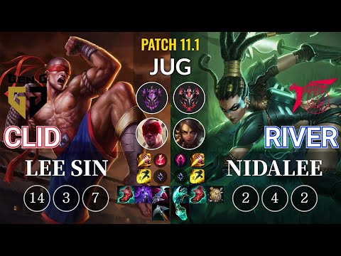 GEN Clid Lee Sin vs TLN River Nidalee Jungle - KR Patch 11.1