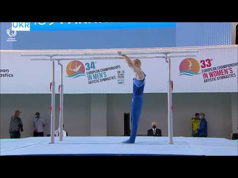 Petro PAKHNIUK (UKR) - 2020 European silver medallist, parallel bars