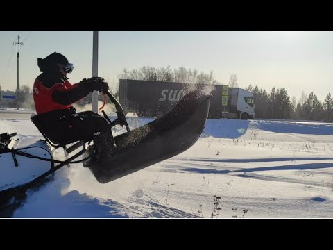 Протестировали два мотобуксировщика в условиях сибирских морозов