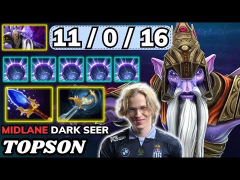 🔥 TOPSON Dark Seer Midlane 🔥 New Midlane Hero By Topson - Dota 2