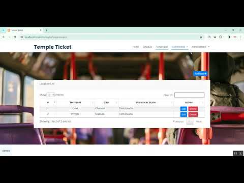 Temple Ticket System in PHP Application Projects