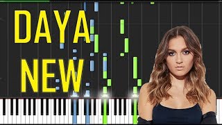 Daya - New Piano Tutorial - Chords - How To Play -