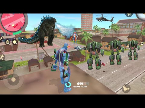 Rope Hero: Vice Town (Pink Tank Destroy Dual Laser Eyes) Rope Hero Eyes Laser - Android Gameplay HD