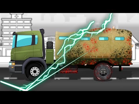 Good and Evil | Army Truck | Truck Battle | Kids Video