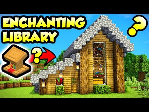 Minecraft Enchanting Library With a BIG Secret Tutorial (How to Build)