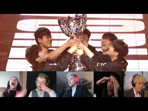 Streamers React to the Moment T1 Become 3 Peat Worlds Champions