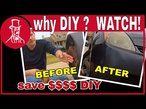 How to Repair a Dent in Car Front Bumper