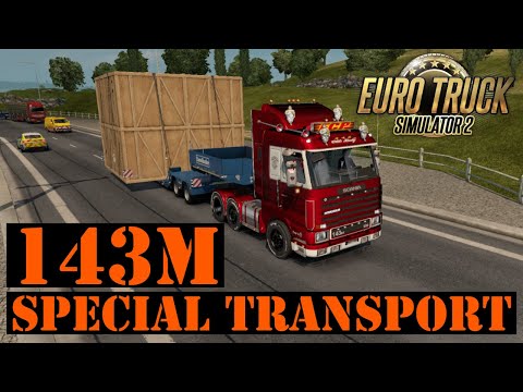 Scania 143M Special Transport! Amazing Engine Sound! *Drive It Like You Stole It* ETS2