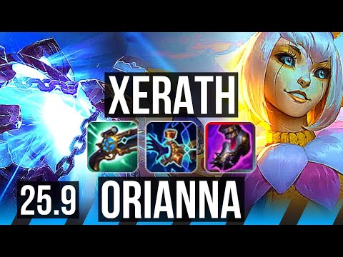 XERATH vs ORIANNA (MID) | 22/1/9, Legendary | EUW Master | 25.9