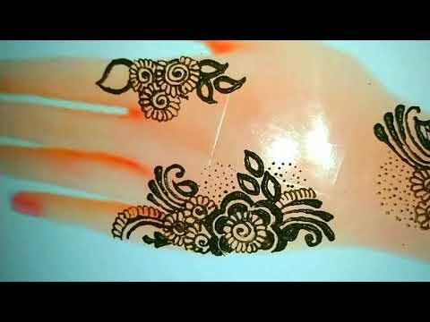 Simple Floral Mehandi Design || #Mehandi design for back hand