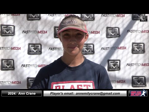 2024 Ann Crane 3.7 GPA - Pitcher and First Base Softball Skills Video - Norcal Blast