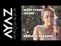 Miley Cyrus - Jolene | Acoustic Karaoke