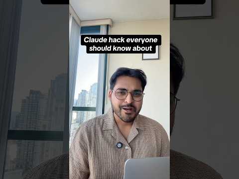 Claude AI hack everyone should know about! #aitools #learnai #claude