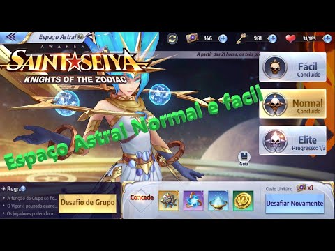 (Dica)COMO PASSA ESPAÇO ASTRAL NORMAL, FÁCIL E ELITE - SAINT SEIYA AWAKENING