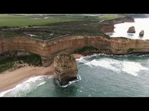 🌊✨ 12 Apostles Australia | Stunning Aerial Coastal Cliffs in 4K 🏞️🕊️