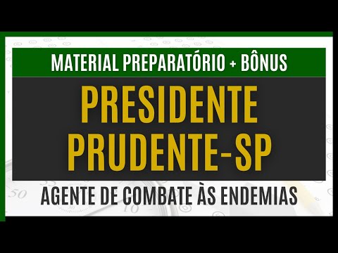 Apostila para Agente de Combate às Endemias  (Concurso Presidente Prudente - SP 2024)