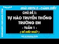 Giải sgk Hoạt động trải nghiệm lớp 5 Tuần 1 - trang 6, 7