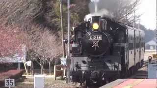preview picture of video '真岡鉄道SL　西田井駅　Mooka Railway Steam Locomotives'