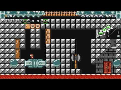 ハテナブロックには葉っぱが入ってます by ポッくん - Super Mario Maker - No Commentary 1br