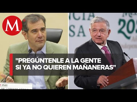AMLO pide al INE no confundir propaganda con información