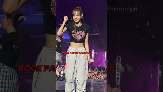 When Lisa was playing rock paper scissor with blinks! 💀💔 #blackpink #lisa #shorts