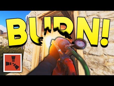 FLAMETHROWER RAIDING! - Rust SOLO Gameplay #12