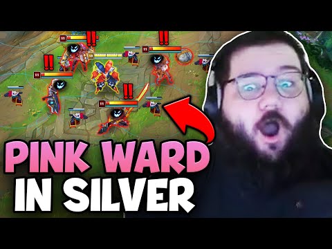 This is what happens when Pink Ward visits Silver elo (THEY WERE TERRIFIED)