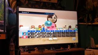 Connor & his mum play wii bowling